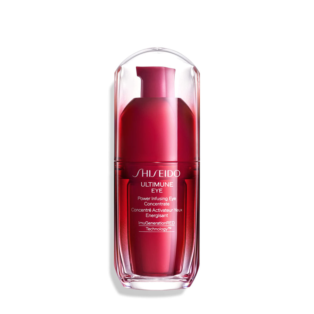 Shiseido Ultimune Eye Concentrate bottle close-up for daily eye care protection.