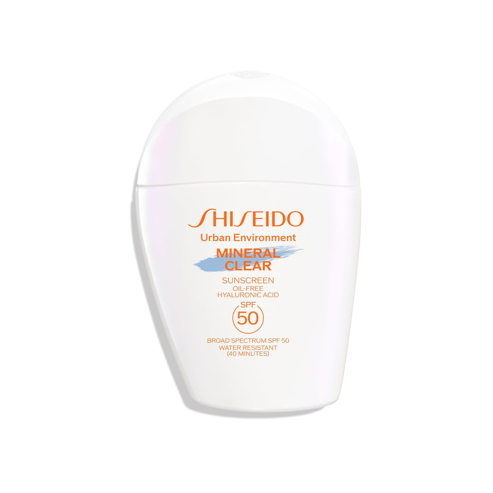 Shiseido Urban Environment Mineral Clear Sunscreen bottle for daily protection