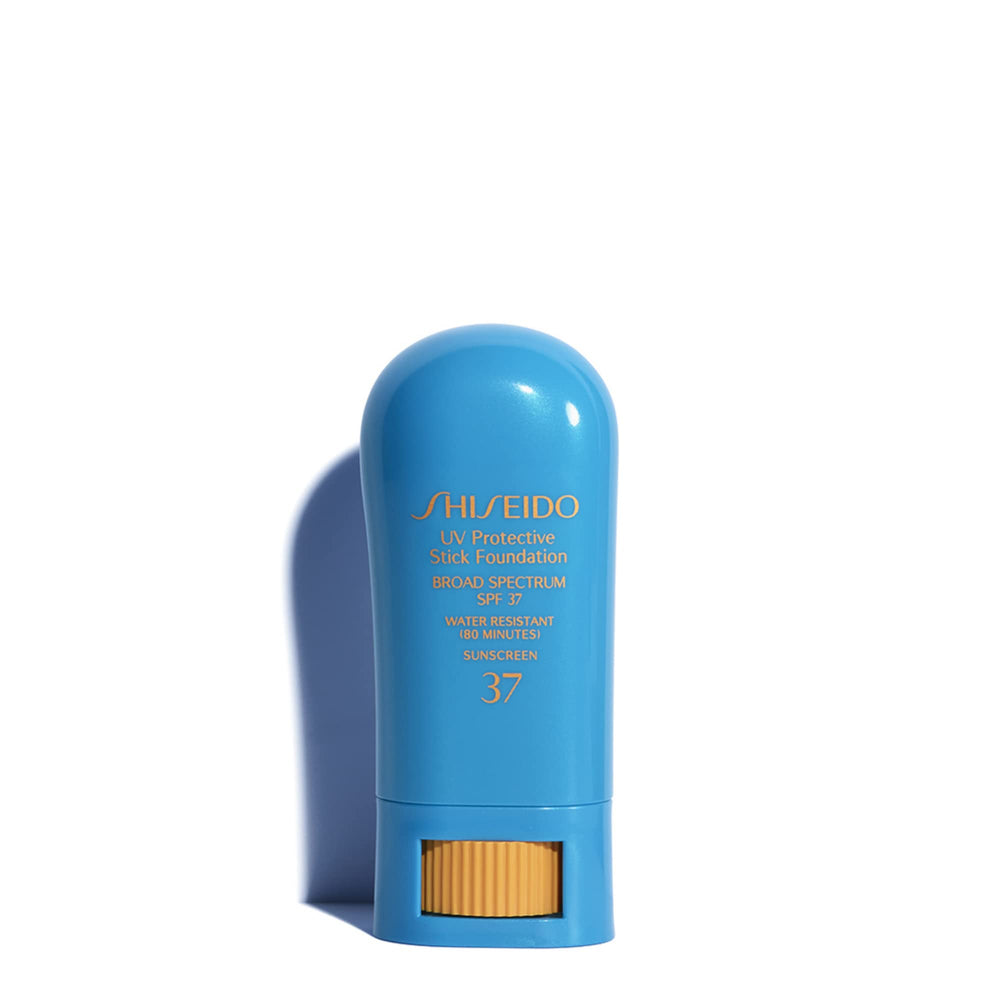 Shiseido UV Protective Stick Foundation Fair Ivory bottle with creamy, natural finish.