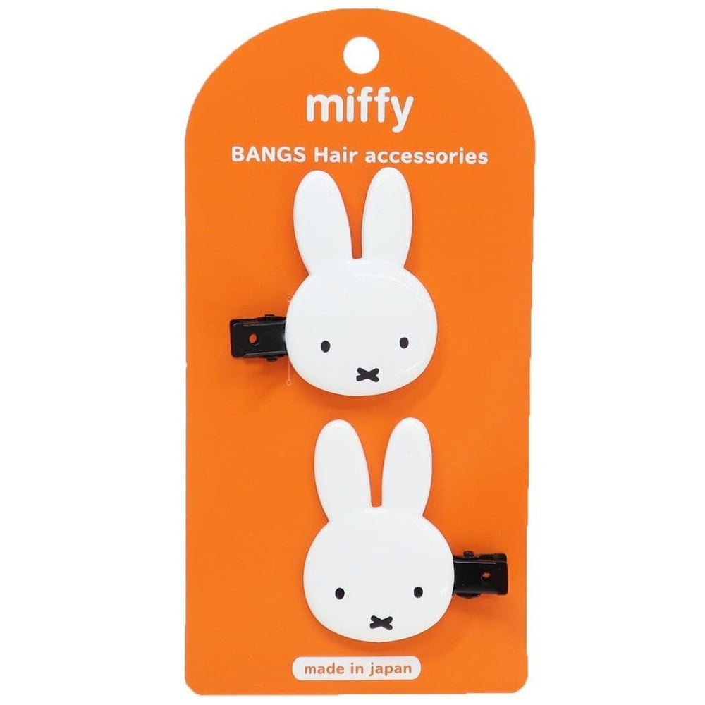 SHOBIDO Miffy die-cut bangs clip secures fringe with Bruna-inspired charm.