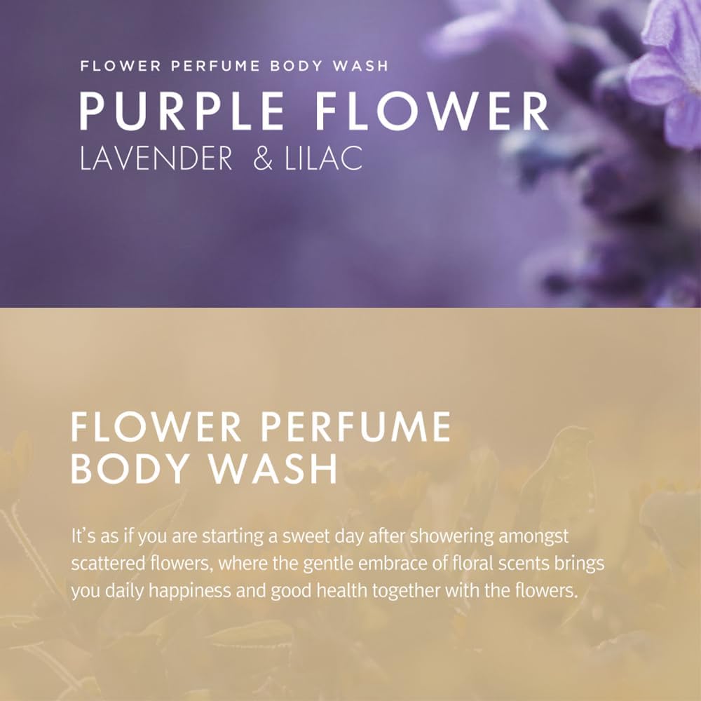 SHOWERMATE Flower Perfume Body Wash lavender lilac scent moisturizes skin after shower.