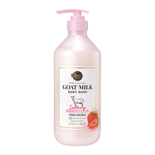 SHOWERMATE Goat Milk Body Wash strawberry bottle for a gentle daily cleanse