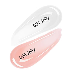 SHOYUM sheer pink gel polish bottle close-up for subtle at-home manicure options