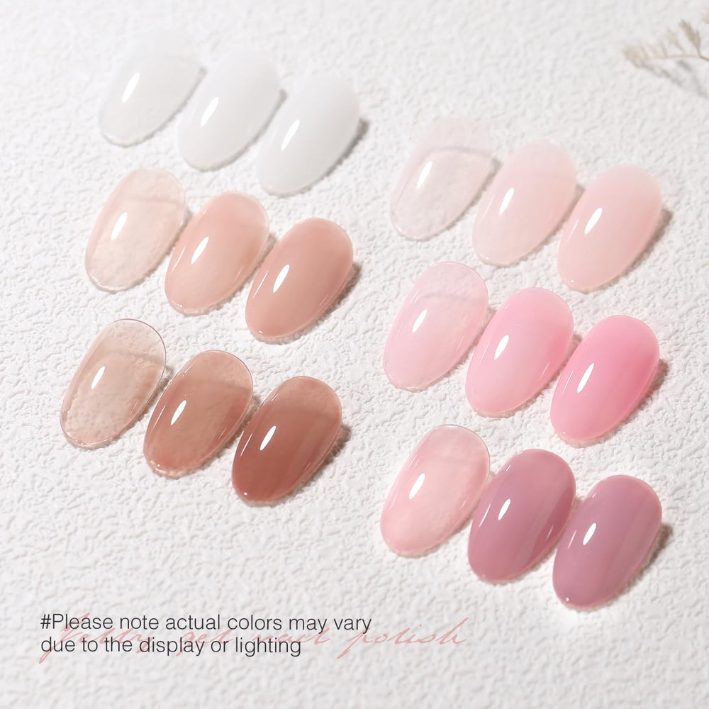 SHOYUM swatch panel displaying six trend jelly colors for easy coordination