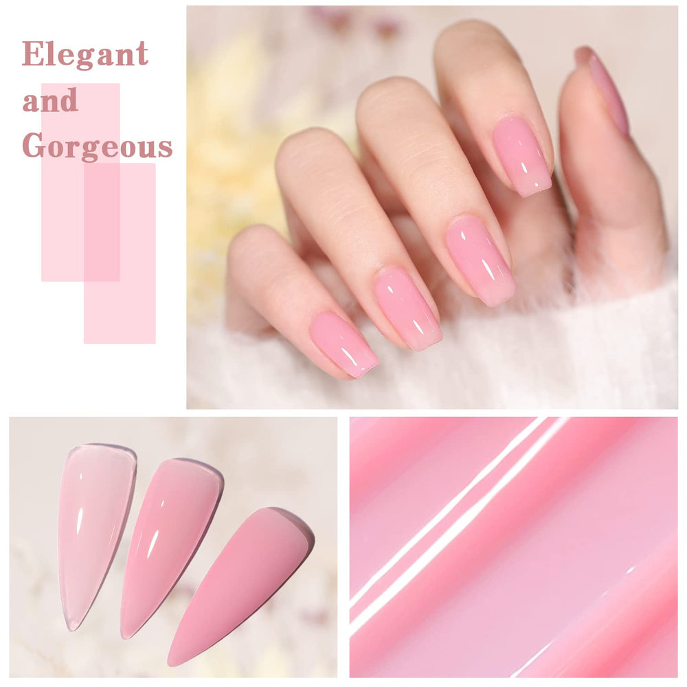 SHOYUM Jelly Pink bottle closeup highlights vibrant hues and glossy finish.