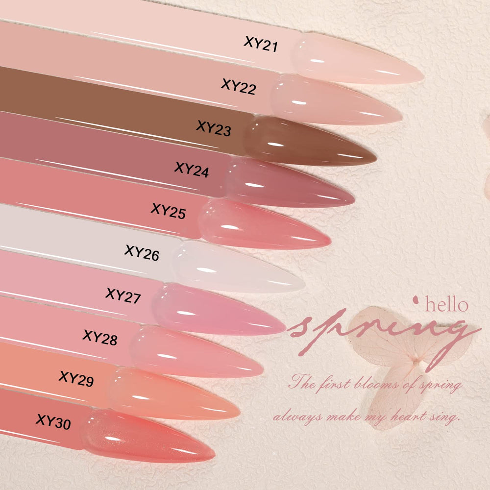 SHOYUM Jelly Pink long-lasting formula supports 28+ days with base and top coat.
