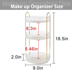 Shuang Qing rotating organizer 2-tier storage saves space on countertop