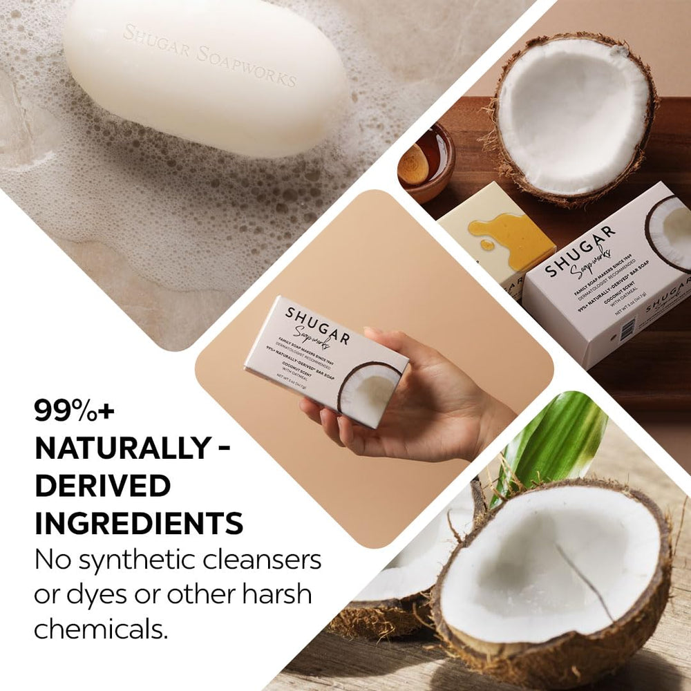 Shugar Soapworks bar used on the face for daily cleansing.