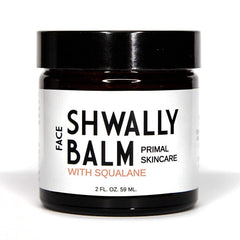 Shwally Primal Beauty Squalane Face Balm bottle ready for daily nourishment on your vanity