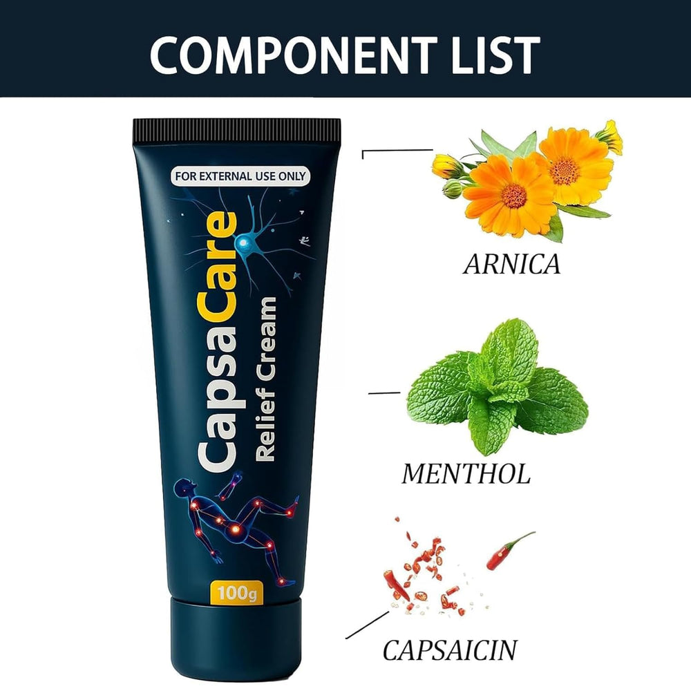 Shwfhi CapsaCare cream applied to legs for refreshing botanical-supported comfort