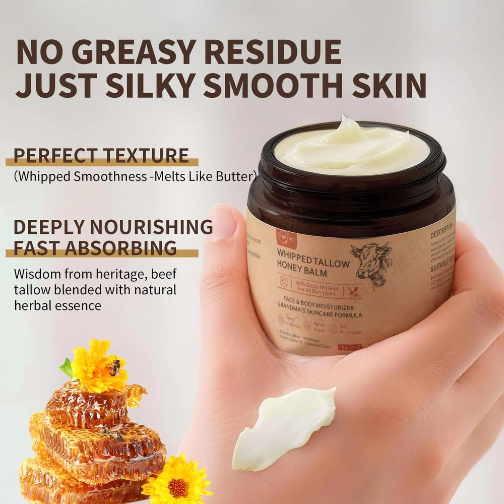 SIBITBIT balm applied to the face for gentle hydration and glow.