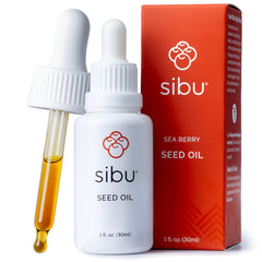 Sibu Premium Himalayan Sea Buckthorn Seed Oil bottle for daily hydration.
