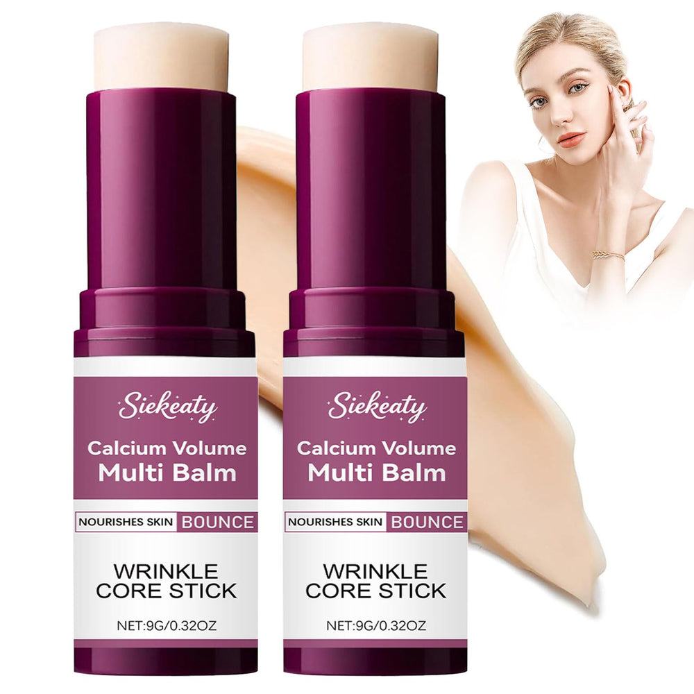 Siekeaty Calcium Volume Multi Balm tube close-up with lightweight hydration