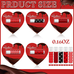 Siifert 25-pack lip balms with heart pattern, perfect for sharing
