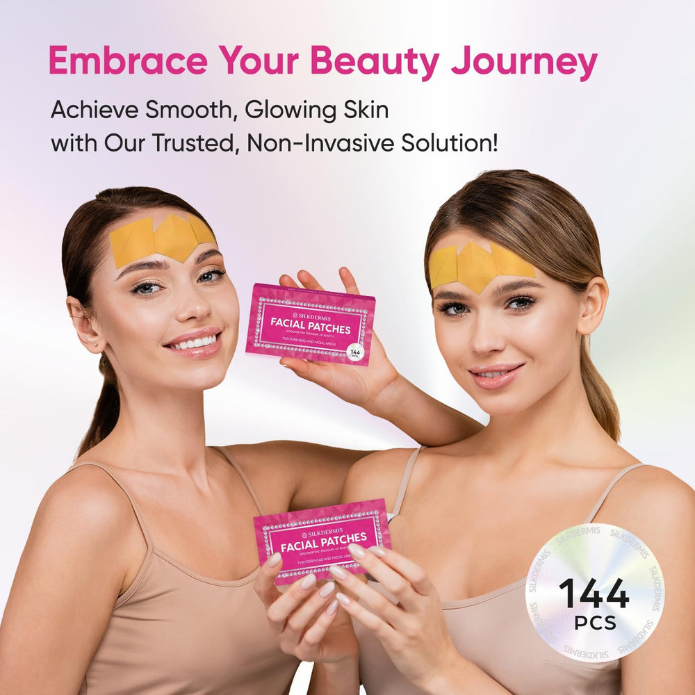 SILKDERMIS patch with water-activated adhesive offering comfortable, residue-free wear.