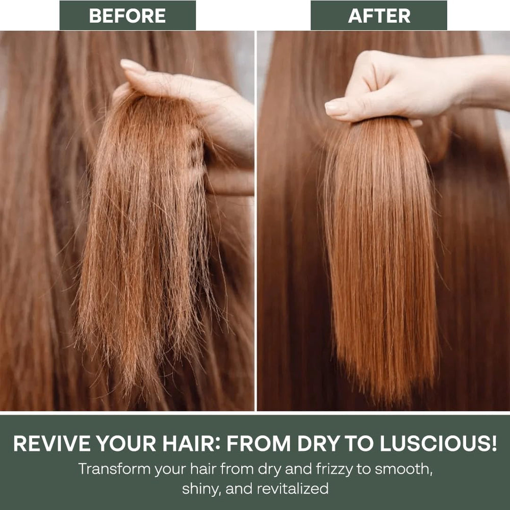 Balanced pH formula helps manage frizz and split ends