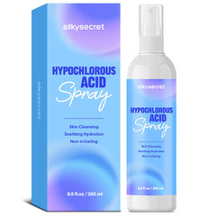 SilkySecret HOCL spray bottle for on-the-go skin care.