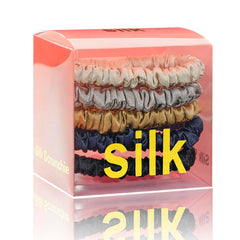 Silmer Silk Scrunchies caramel color ideal for daily wear and gentle hair care.