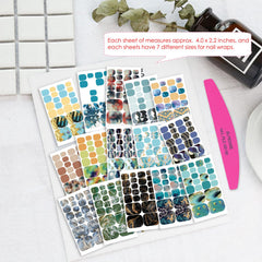 SILPECWEE toe nail stickers UV-free design safe no lamp required