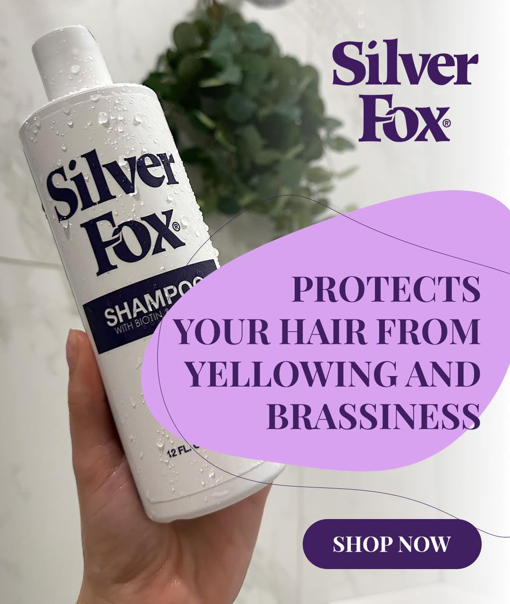 Shiny, healthy-looking hair after using Silver Fox Extra Body Shampoo.