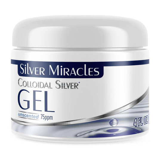 Silver Miracles Colloidal Silver Gel bottle ready for quick first-aid use