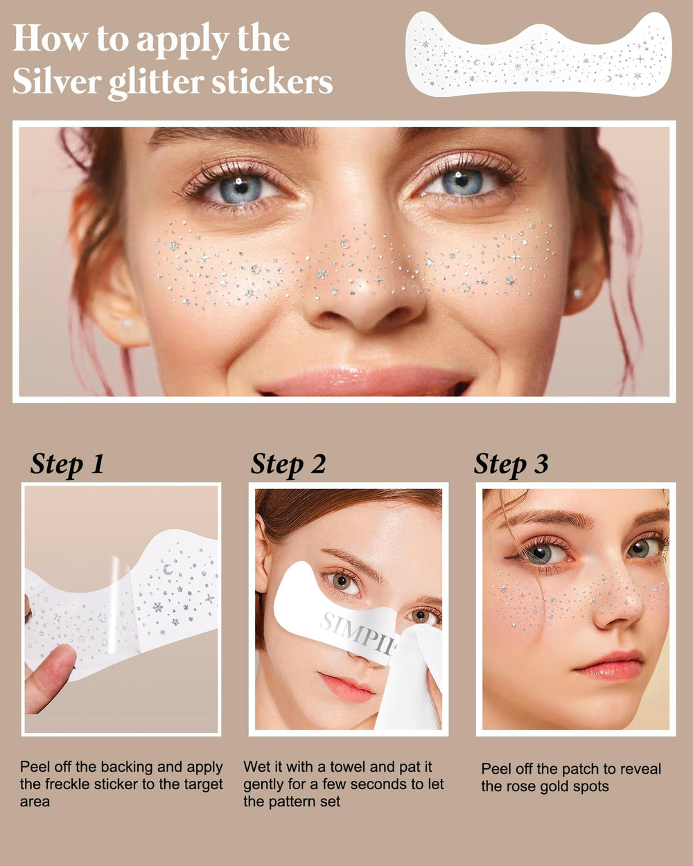 Simpilos concert makeup patches add quick glam for dynamic performances