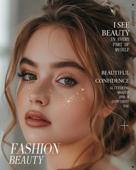 Simpilos Glitter Freckles skin-friendly, non-toxic design suits sensitive skin.