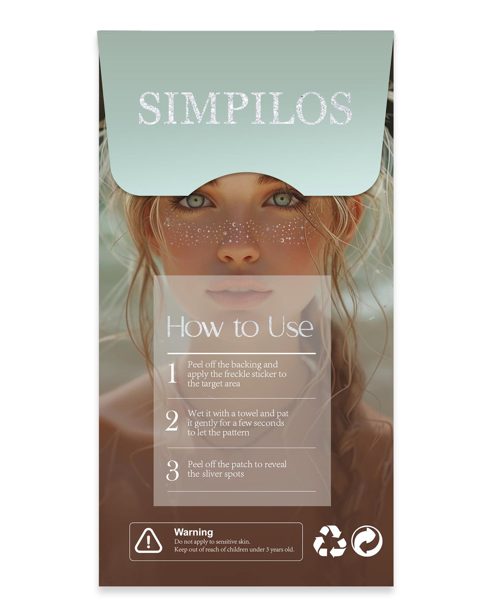 Long-lasting Simpilos glitter patches maintain shine from morning to night