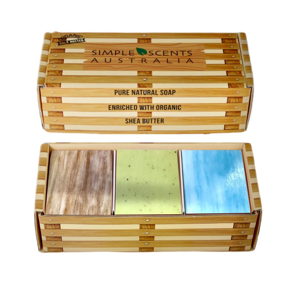 Simple Scents Australia Coastal Woods soap bar, ideal for everyday cleansing and gentle care.