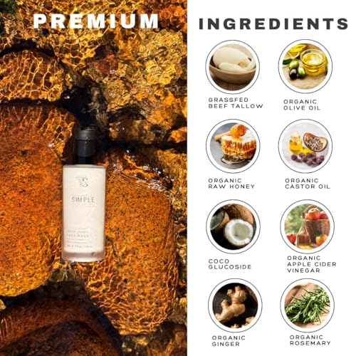 Simple Sophistication raw honey jar highlighting natural antioxidants for refreshed skin.