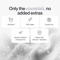 Paraben- and sulfate-free Simpletics blend for healthier-feeling hair.