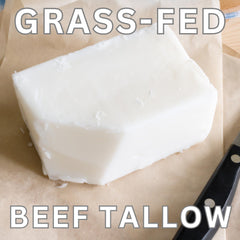 2 oz jar packaging of Simply Natural Apothecary beef tallow balm