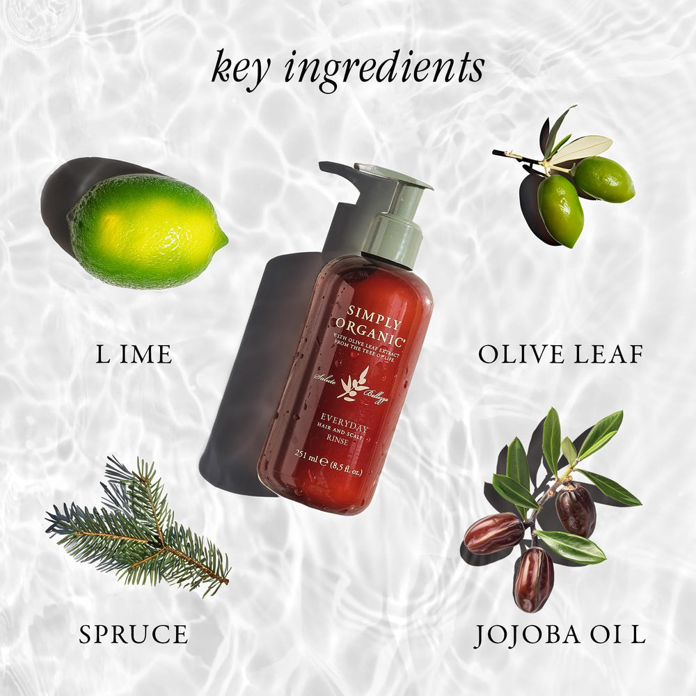 SIMPLY ORGANIC Made in Italy label signals premium, cruelty-free formula.