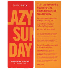 SIMPLY SEXY Affirmations Lazy Sunday base notes amber and sandalwood linger