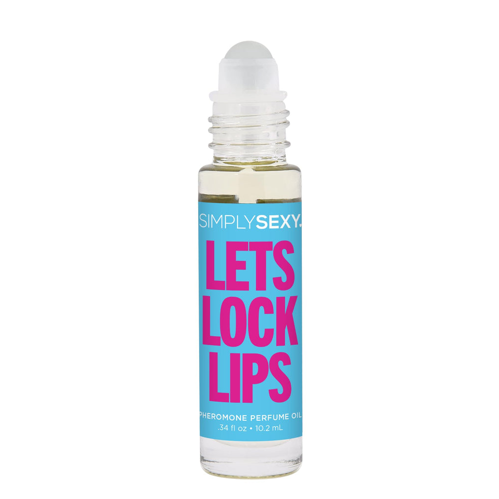 SIMPLY SEXY Lets Lock Lips on skin, roll-on glide delivers lingering allure