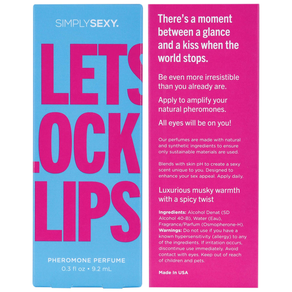 SIMPLY SEXY Lets Lock Lips travel-size bottle ready for quick refresh anywhere.