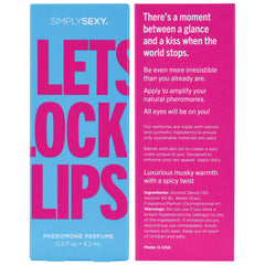 SIMPLY SEXY Lets Lock Lips travel-size bottle ready for quick refresh anywhere.