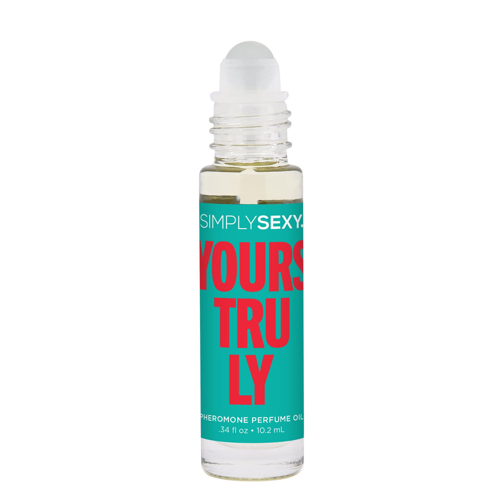 SIMPLY SEXY Yours Truly base notes musk sandalwood amber linger.