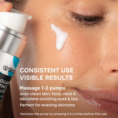 SimplyVital retinol serum shown for night-time skincare routine.