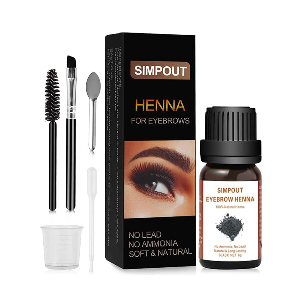 Simpout henna spot color kit front view for natural gray coverage