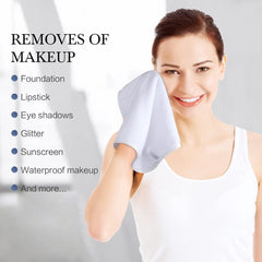 SINLAND face towel with sewn ring for easy hanging and quick drying.