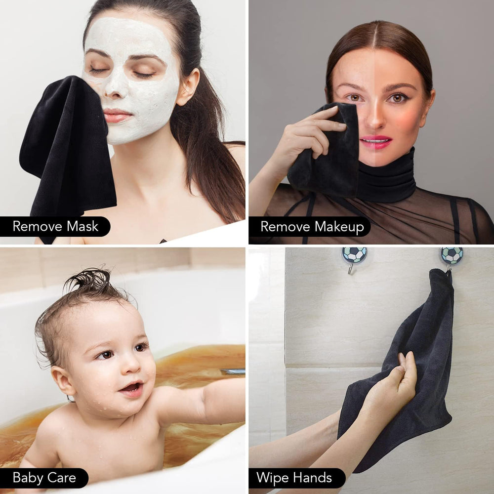 SINLAND microfiber face cloth gentle on skin for sensitive or acne-prone users.
