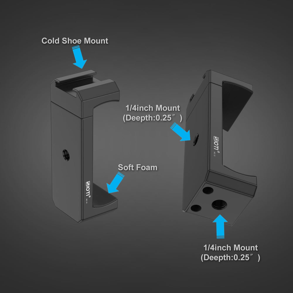 SIOTI foam pad and aluminum finish closeup protecting phone and improving grip