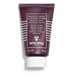 Sisley Paris Black Rose Cream Mask bottle close-up, for smoothing and hydrating skin.