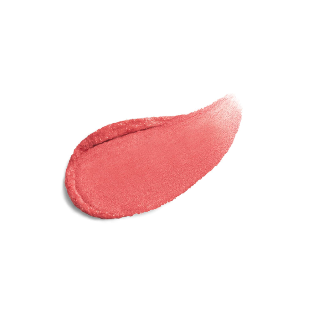 Color Cloud mousse texture on lips appears airy and lightweight.