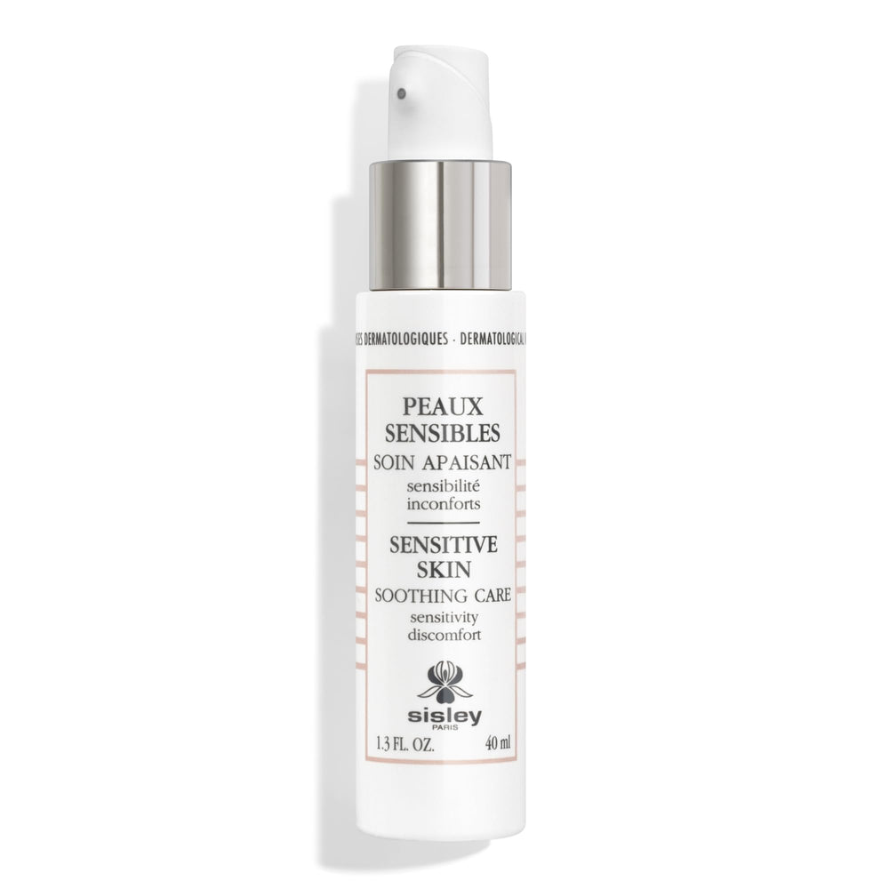Morning and evening routine setup with Sisley Paris Soothing Care.