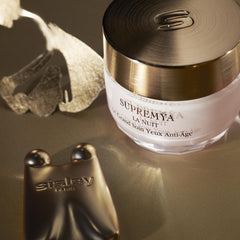 Sisley Paris Supremya at Night packaging displays elegant design hinting at luxury skincare benefits