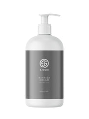 SJOLIE Pro Barrier Cream bottle ready for spray tan, helps block DHA on skin.