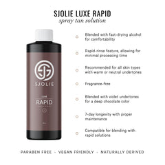 SJOLIE Rapid Spray Tan application spray for even coverage and minimal overspray