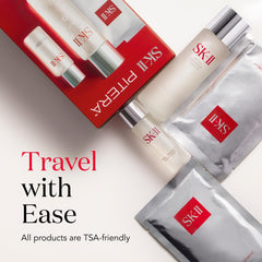 SK-II sheet mask in use demonstrating 15-minute moisture boost.